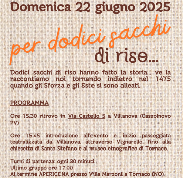 PER DODICI SACCHI DI RISO