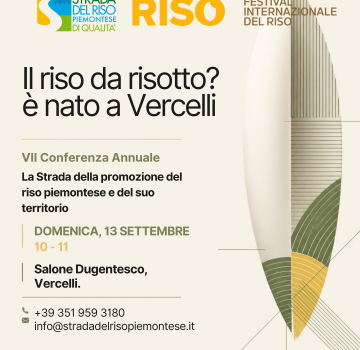 Risò 2026: eccellenze del territorio!                                                                                                                    11-12-13 settembre 2026